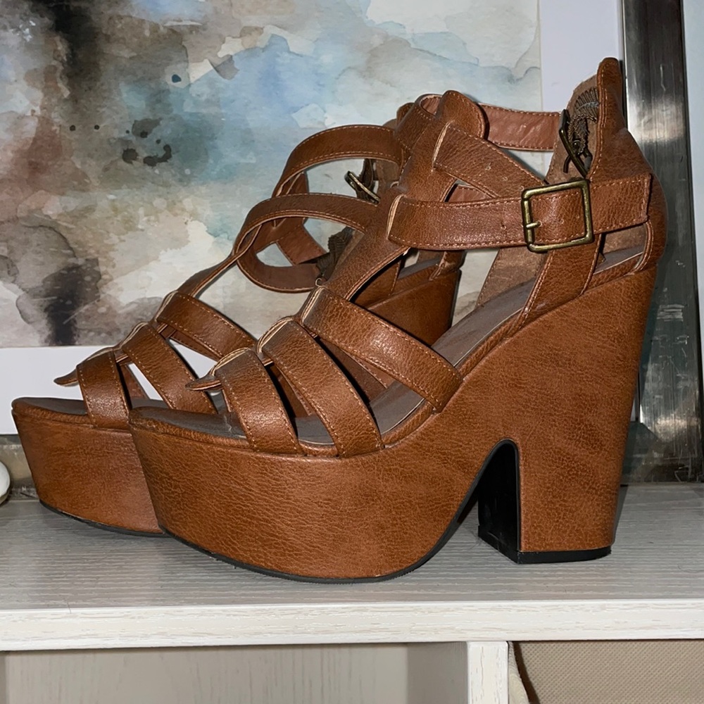 Brown Platform Heels